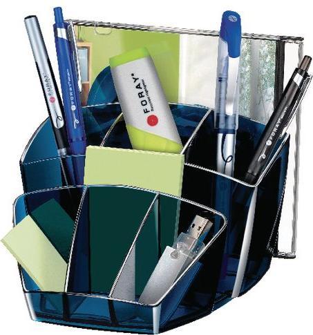Office Depot Organiseur de bureau plastique bleu minuit 158 mm x 93 mm
