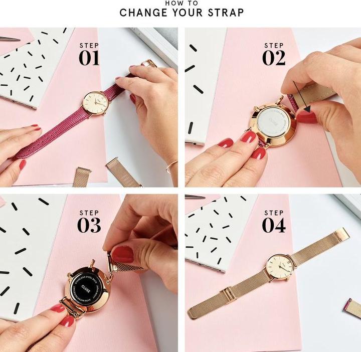 Actual product image Cluse Strap 16 mm (16 mm, Stainless steel)