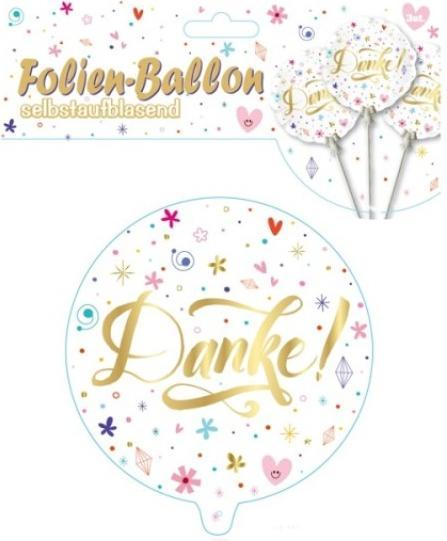 Actual product image CreaDiva Self-inflating balloon "Thank you!"
