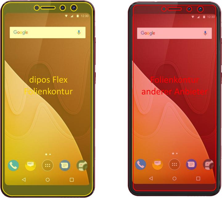 Immagine prodotto Dipos Pellicola Protettiva Full-Cover 3D (3 Pezzo/i, Wiko View Prime)