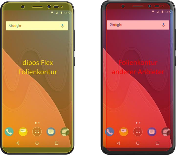 Immagine prodotto Dipos Pellicola Protettiva Full-Cover 3D (3 Pezzo/i, Wiko View XL)