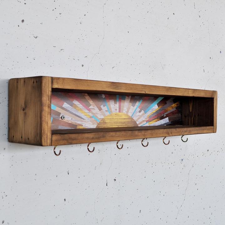 Immagine prodotto Hanah Home Sculpted Decorative Wooden Wall Shelf (40 x 10 x 10 cm)