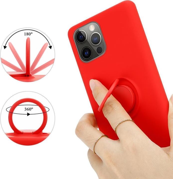 Actual product image Cadorabo TPU Liquid Ring Silicone Case Cover (Apple iPhone 12 Pro Max)