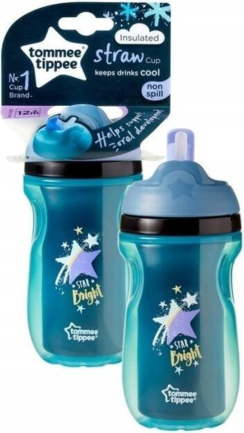 Produktbild Tommee Tippee TOMMEE TIPPEE Straw Cup Kubek niekapek ze słomką 260ml 12m+ Boy (0.26 l)