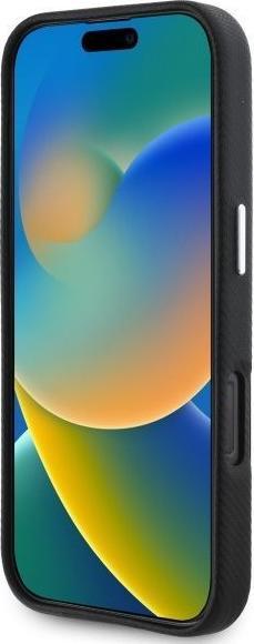 Immagine prodotto BMW BMHCP16L23PUFWKEV Custodia rigida per iPhone 16 Pro 6,3" in metallo avvolto in Kevlar, colore nero (Apple iPhone 16 Pro)