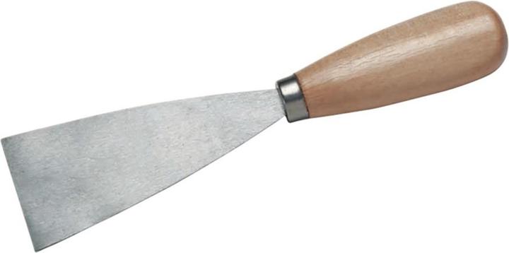 Cimco Schilderspatel 40 x 185 mm, van staal, geslepen blad, met ovaal houten handvat (4 cm)