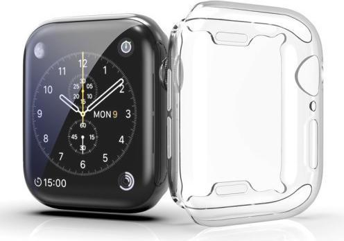 Produktbild Cover-Discount Apple Watch 45mm - Gummi Schutz Case transparent