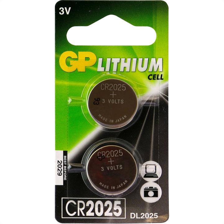 Produktbild GP Batteries Knopfzellen (2 Stk., CR2025, 165 mAh)