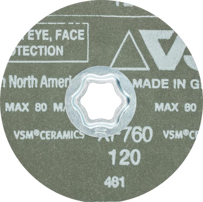 Image du produit Pferd COMBICLICK disque en fibre à grain céramique Ø 115 mm CO120 pour un enlèvement de matière important (120)