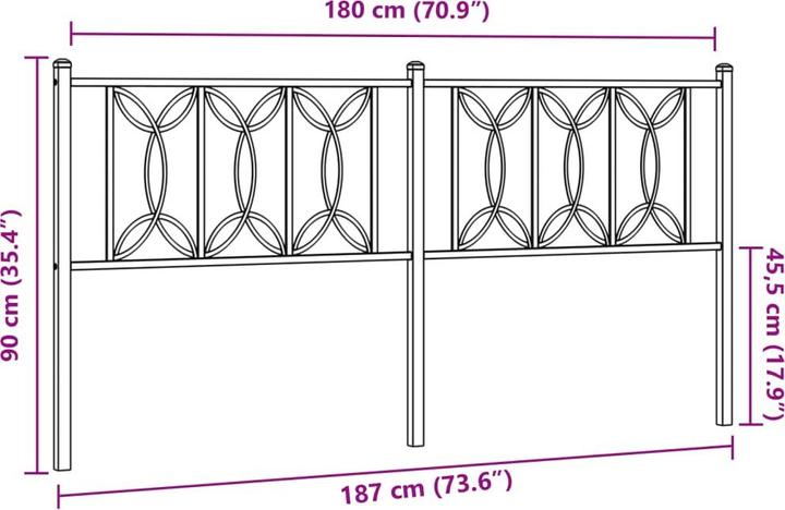 Produktbild VidaXL La§In (187 x 3 x 90 cm)