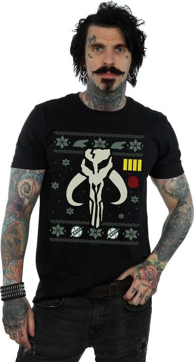Actual product image Star Wars Mens Christmas Bantha Skull T-Shirt (4XL)