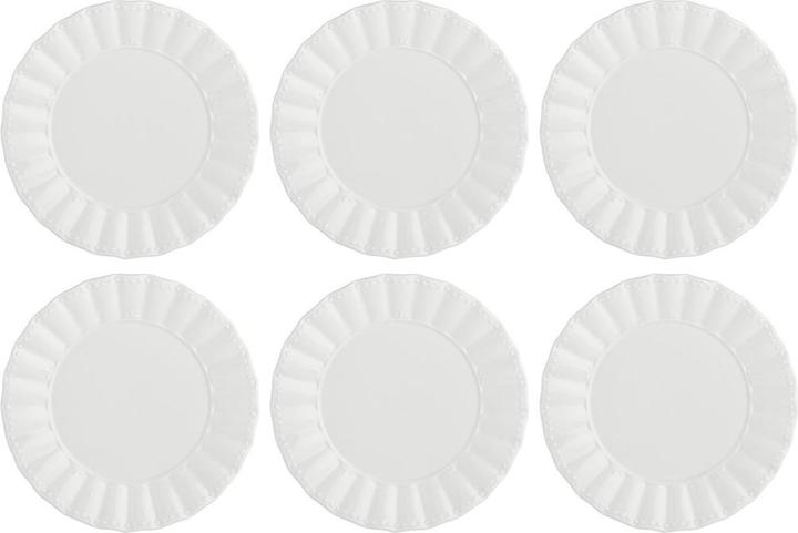 La Porcellana Bianca Set of 6 Ducale salad plates - white 20 cm (20 cm)