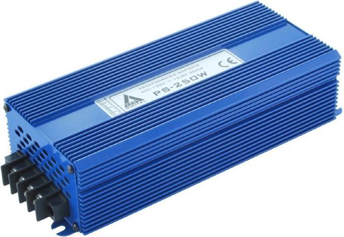 Actual product image AZO Digital 40÷130 VDC / 13.8 VDC PS-250W-12V 300W voltage converter galvanic isolation IP21