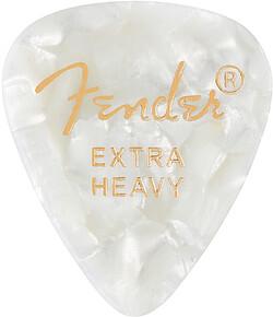 Fender 351 Picks, Xheavy White Moto 12 (12 x)