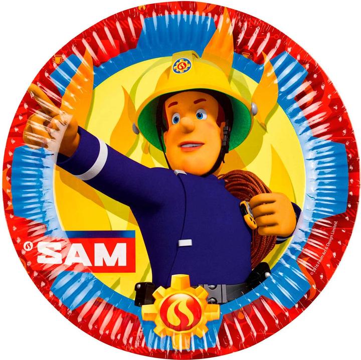Actual product image Amscan Fireman Sam Bordjes, 8pcs. (8 x)
