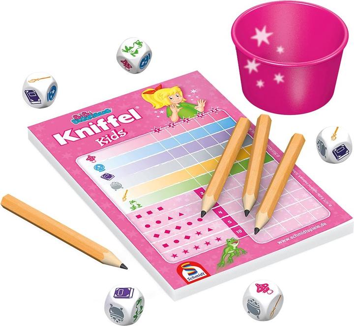 Actual product image Schmidt Spiele Bibi Blocksberg Yatzy Kids (German)
