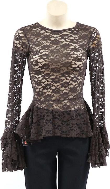 Immagine prodotto Burleska Camicetta da donna Tasha, top gotico con pizzo (L, XL)
