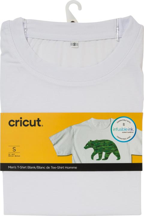 Actual product image Cricut T-Shirt Infusible Ink Men Size S, White