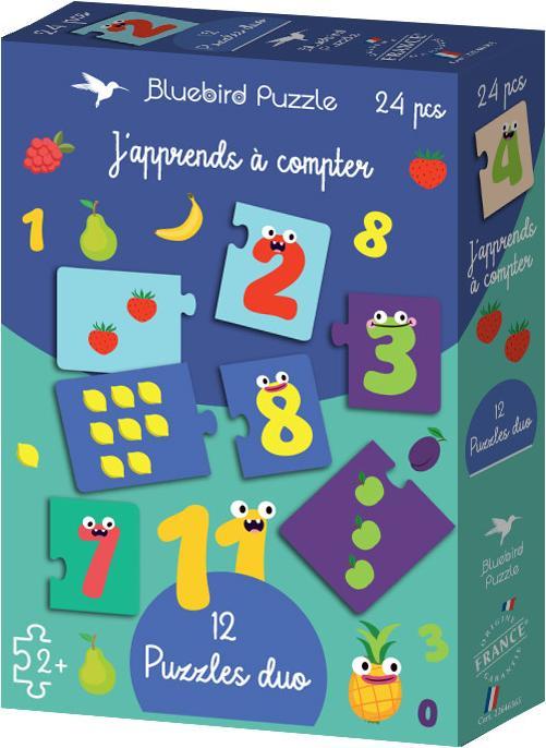 Image du produit Bluebird 12 Puzzles duo - J'apprends à compter (24 pièces)