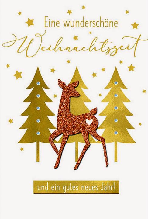 ABC Carte de Noël faite à la main Un voeu de Noël (1 pcs)