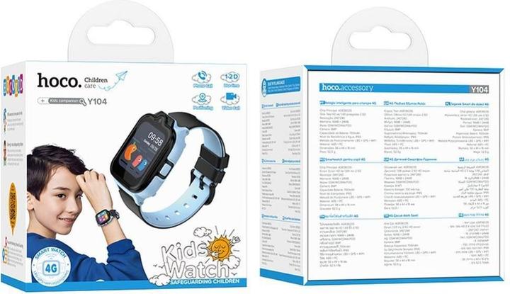 Immagine prodotto Hoco Headphone with microphone smartwatch for kids with call function 4G Y104 blue (4G)
