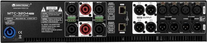 Actual product image Omnitronic MTC-3204DSP 4-channel power amplifier with DSP (Final stage)