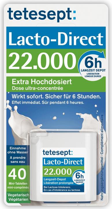 Tetesept Lacto-Direct 22.000 (40 Stück, Tabletten, 33 g)