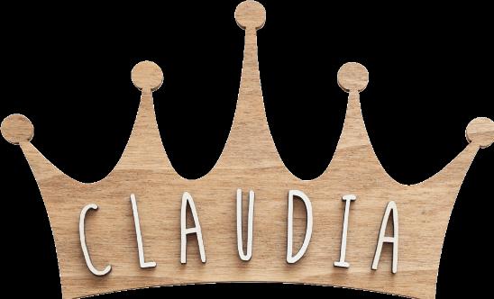 Actual product image Vintiun Name tag crown nature personalizable
