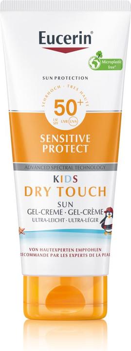Actual product image Eucerin SUN KIDS Sensitive Protect Dry Touch SPF 50+ (Sun cream face, SPF 50+, 200 ml, 230 g)