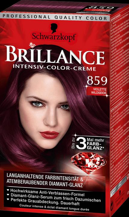 Actual product image Schwarzkopf Brillance (859 Purple wild silk)