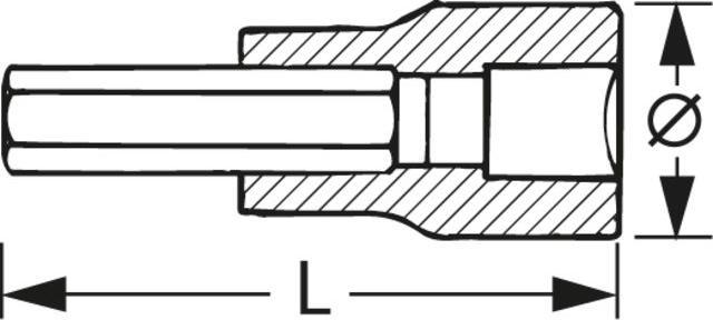 Actual product image Stahlwille Internal multi-tooth (XZN) socket