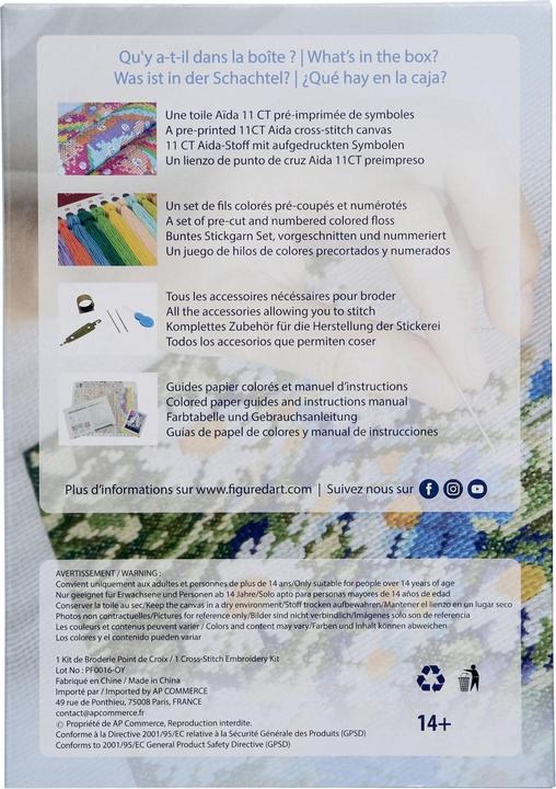 Figured'Art Kreuzstich-Set Katzenkenner