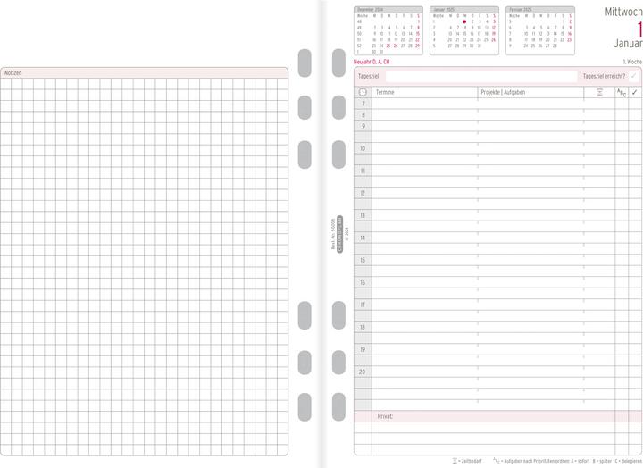 Actual product image Chronoplan Year set (A5, German)