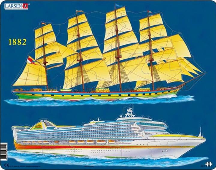 Produktbild Larsen Puzzle Schiffe - Geschichte und Gegenwart 20 Teile (20 Teile)