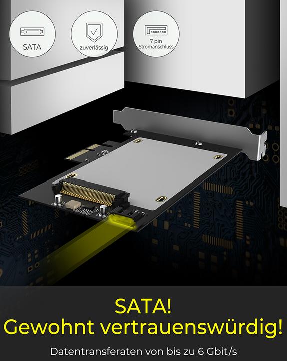 Actual product image Icy Box IcyBox PCIe Card IB-PCI2017-U2 U.2 NVMe, SATA SSD