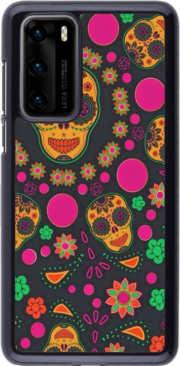 Produktbild PhoneLook Hülle Halloween 22 colorful mexican skulls (Huawei P40)