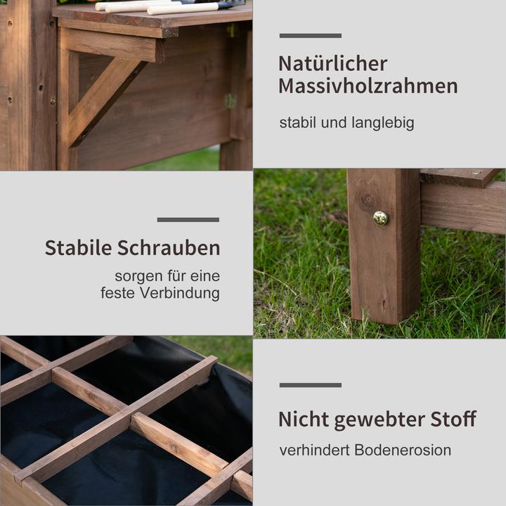 Produktbild Outsunny Hochbeet mit einer Aufteilung für 8 Bereiche