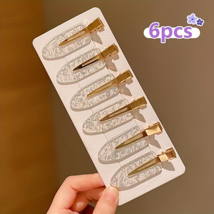 Image du produit Activity Board 6 Stück Elegante Harz Haarspangen Rutschfest, Clip Metall Haarspangen (6 pcs)