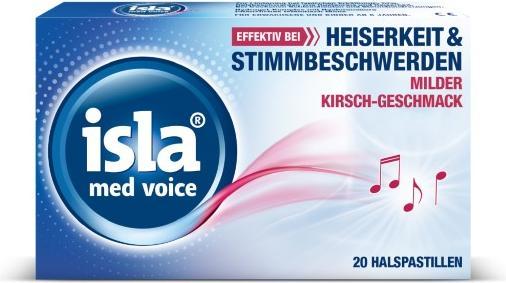 Isla med voice mild pastiglie per la gola alla ciliegia, 20 pastiglie (20 Pezzo/i)