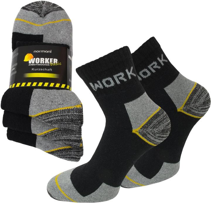 Actual product image Normani 6 Pair Short Shaft Work Socks Work Short (pack of 6, 47 - 50)