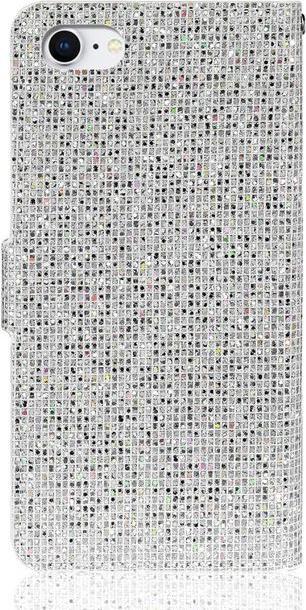 Image du produit MU Style Housse en cuir pailleté à rayures (Apple iPhone SE (3ème génération), Apple iPhone SE (2ème génération), Apple iPhone 8, Apple iPhone 7)