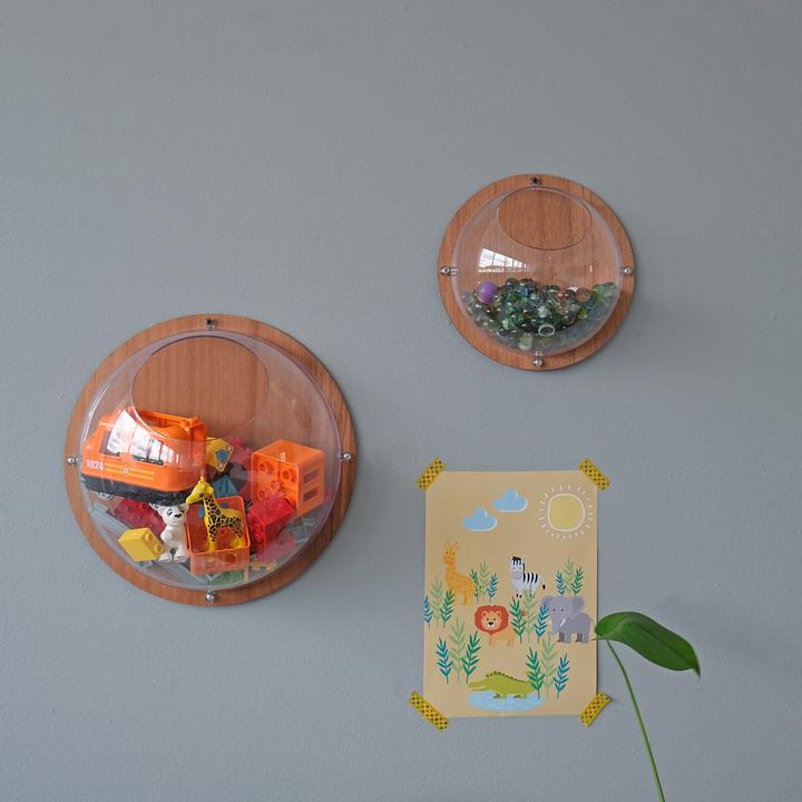 Actual product image Koziol Wall decoration Orion Ready L, Brown (23 x 34 x 35 cm)