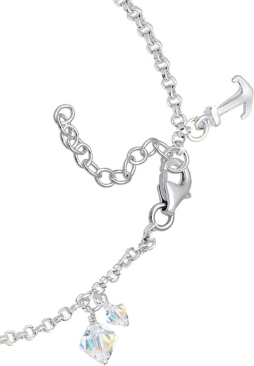 Immagine prodotto Elli Bettelarmband mit Symbolen und Kristallen (18 cm, Argento)