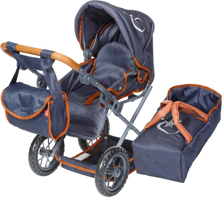 Produktbild Knorrtoys Puppenwagen Kombi Ruby Jeans Krone, 51x37x64 cm, Buggy und Puppenwagen, ab 3 Jahren