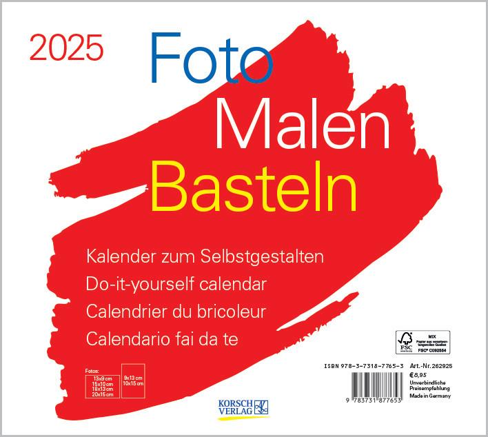 Produktbild Bastelkalender (21.5 x 24 cm, Kein Einband, Französisch, Deutsch, Englisch, Italienisch)