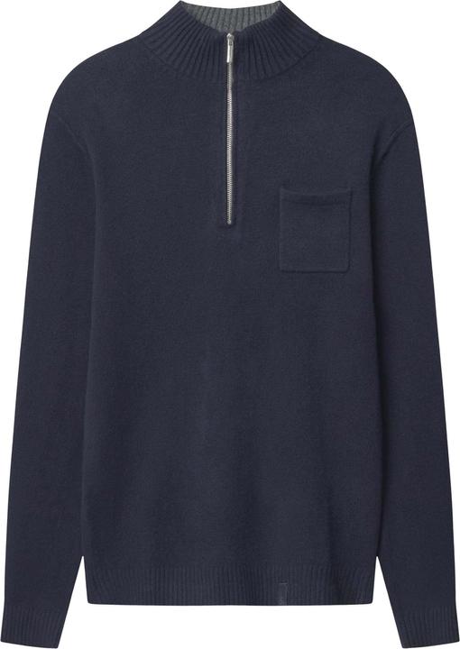 Colours & Sons Pullover Mock-Zip Woolen Touch