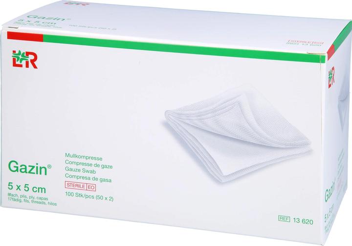 Actual product image Gazin Mullkompresse 5x5cm 8fach steril