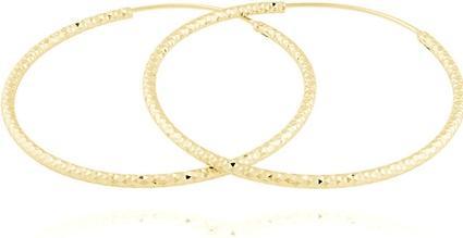 Image du produit JVD Anneaux pour boucles d'oreilles en argent plaqué or SVLE0216XD5GO40 - Diamètre : 3 cm