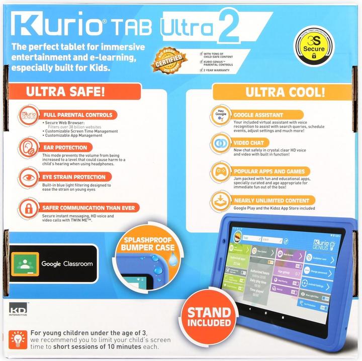 Actual product image KD Toys Kurio Tab Ultra 2 blue (French, Italian, German)