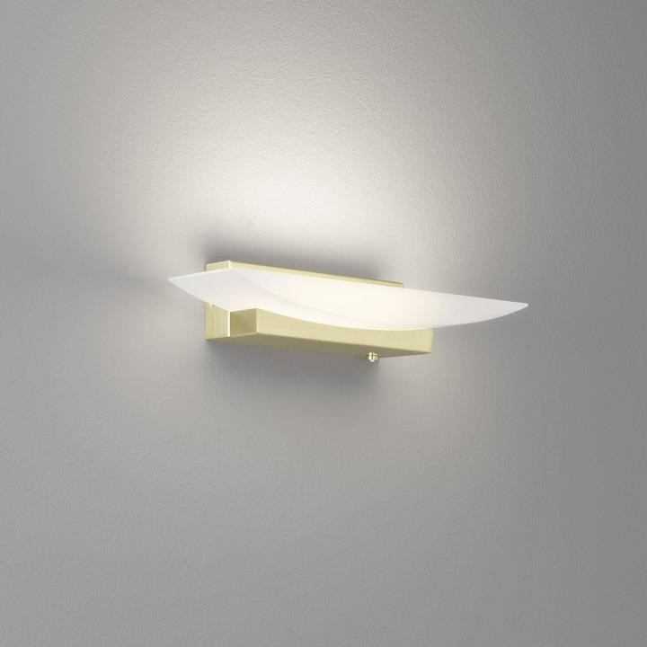 Produktbild Fischer & Honsel Honsel Wandleuchte Bowl TW - messingfarben matt/Acrylglas weiss satiniert (30417)